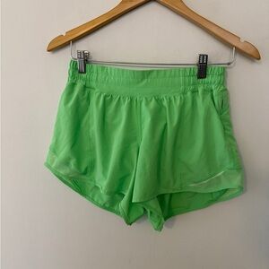 Lululemon Athletica Bright Green Women's Athletic Shorts